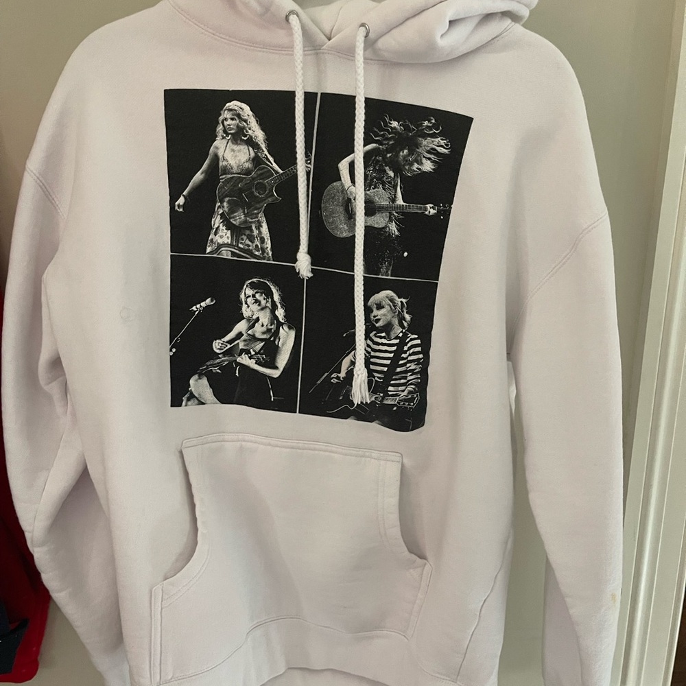 White Taylor Swift merchandise from concert